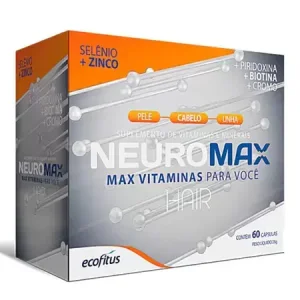 Suplemento de Vitaminas e Minerais Ecofitus Neuromax Hair C:60 Caps